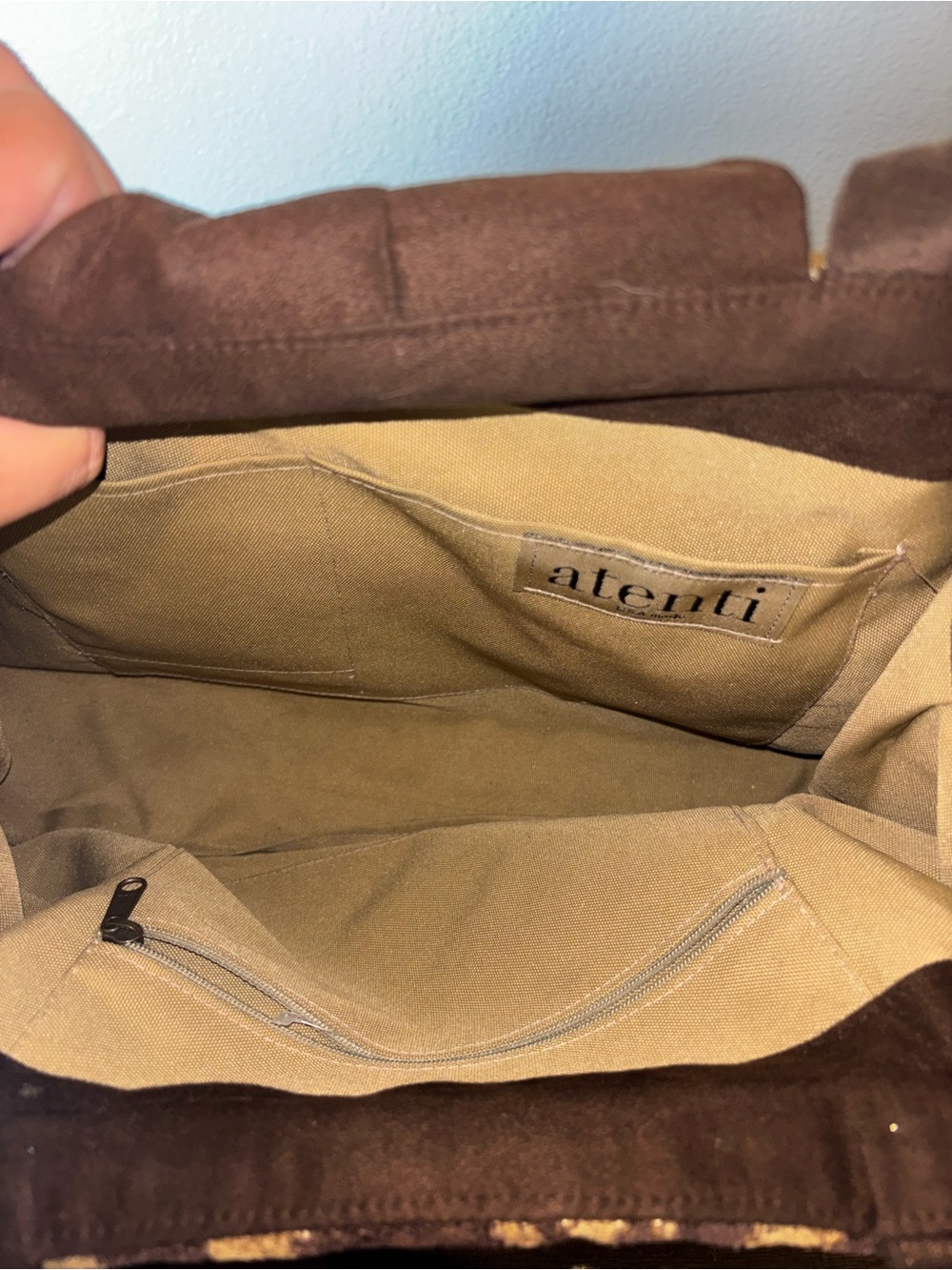 Atenti doctor bag fabric faux fur made USA - Picture 6 of 6